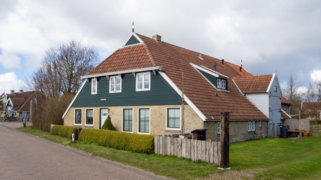 house with unique roof