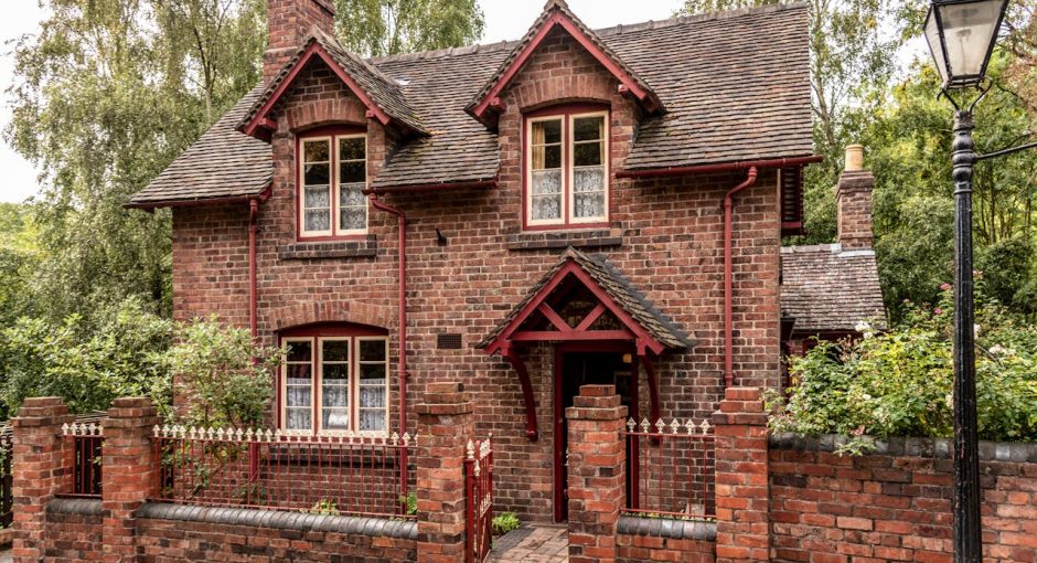 beautiful-brown-brick-house